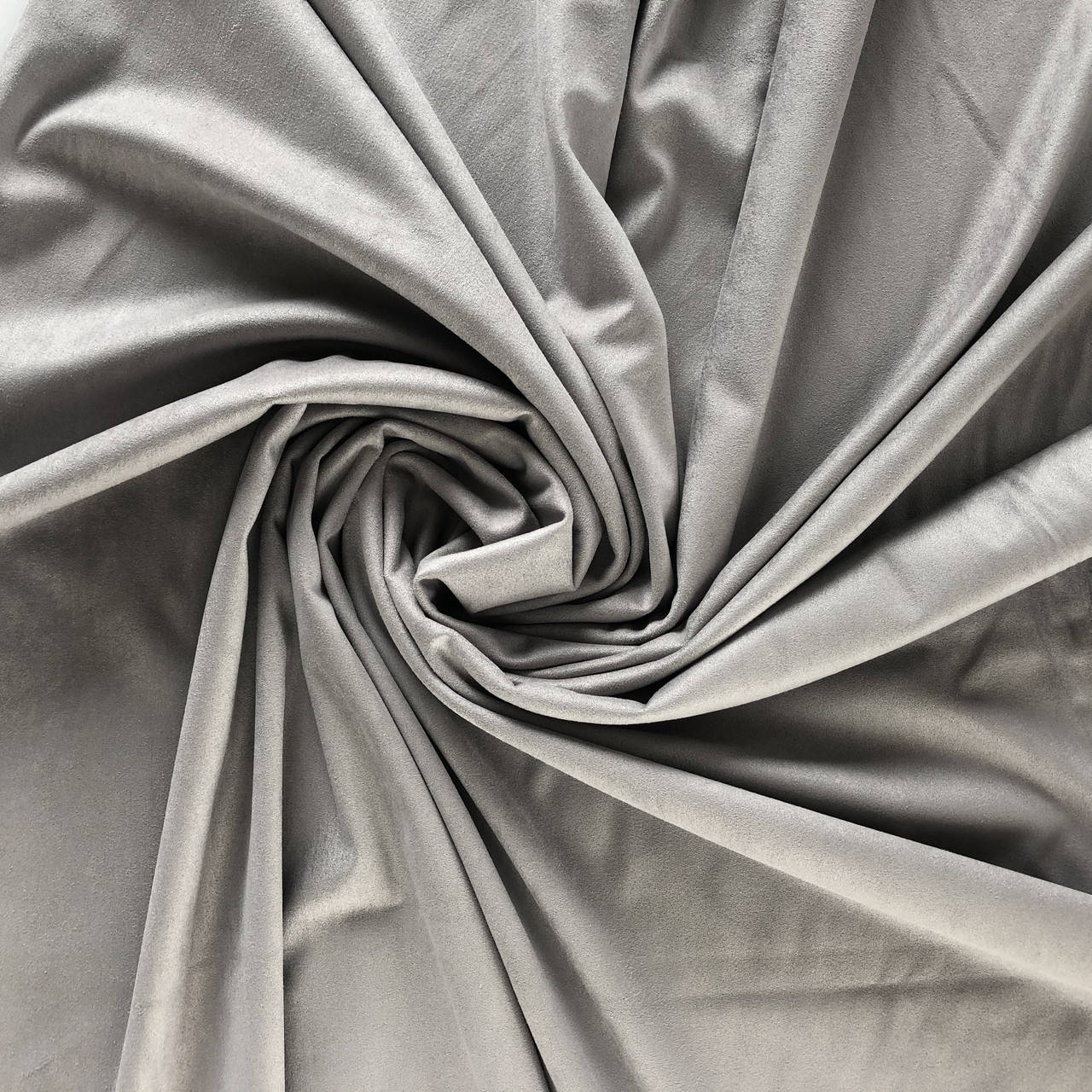 

Замша штучна двостороння. Сірий меланж VH039. Ціна за відріз 25х49 см.