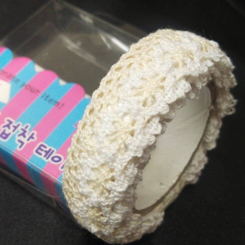 

Скотч декоративный 1,8х2 м кружево бежевый 91746-1