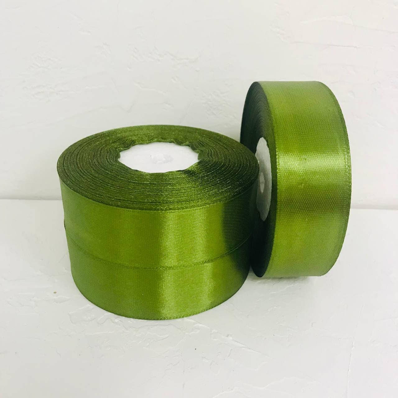 

Лента атласная 2,5 см "Тёмная оливка"