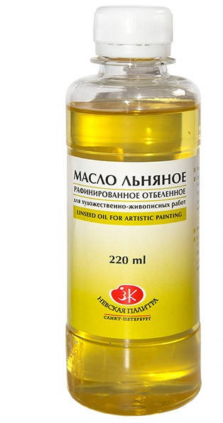 

Масло ЛЬНЯНОЕ художественное рафинированное отбеленное, 220 мл, ЗХК