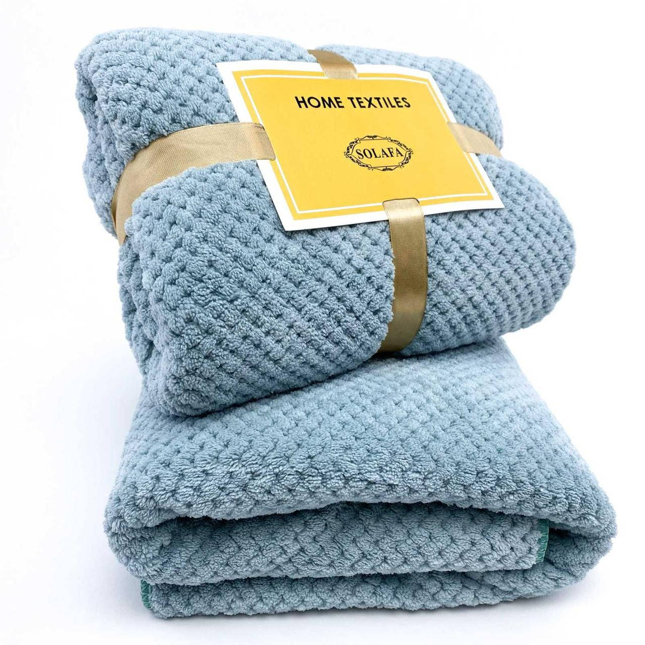 

Комплект полотенец Home Textiles (бамбук) небесный, Голубой