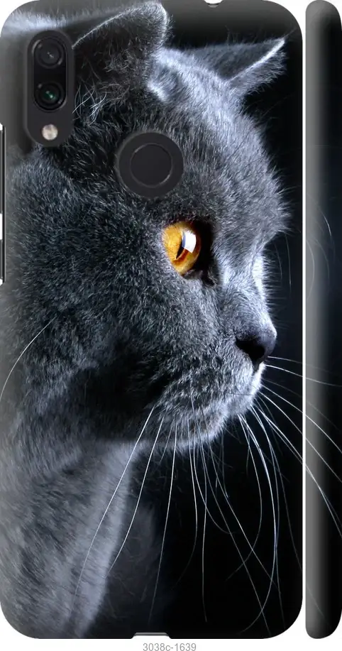 

Чехол для Xiaomi Redmi Note 7 с картинкой / на Ксяоми, сяоми, ксиоми редми ноте 7 с принтом Красивый кот, Черный