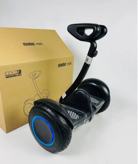 

Гироборд Ninebot MiniRobot Mini 10,5 дюймов 1200Вт Гироскутер с ручкой и подсветкой колес (Черный)