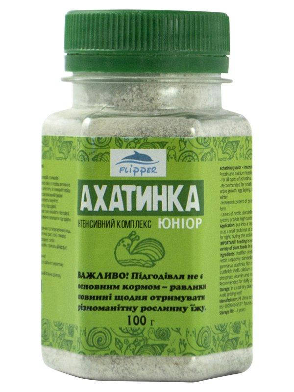 

Белково-кальциевая подкормка с травами для улиток Ахатинка-Юниор, 100г.