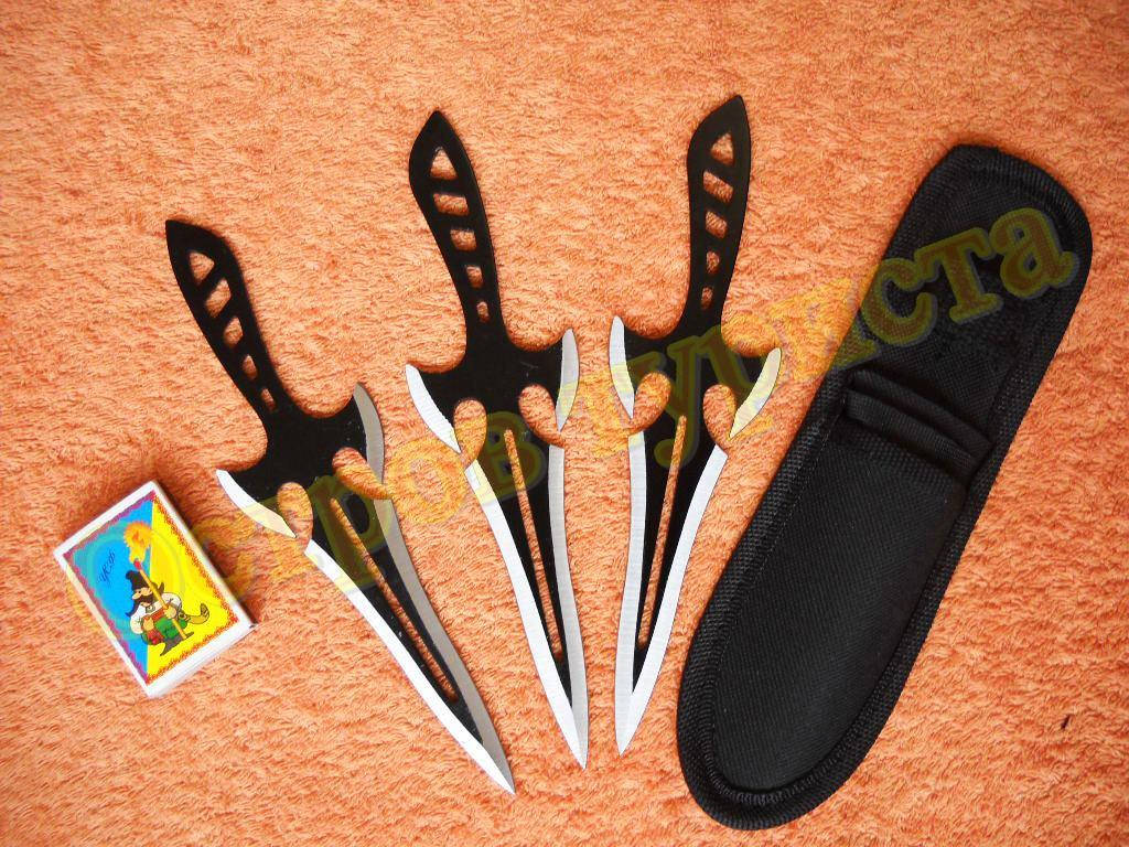 

Метательные ножи Sword набор 3 шт с чехлом, Комбинированный