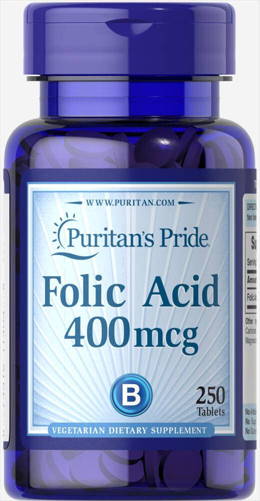 

Фолиевая кислота (Folic acid) 400 мкг 250 таблеток