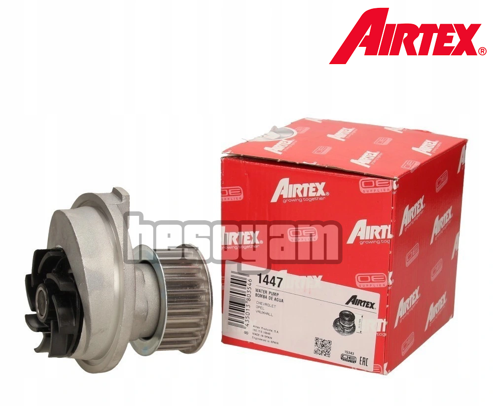 

Водяной насос (помпа) Tacuma, Frontera A B, Vectra A, Leganza, Optima F, Astra F G AIRTEX 1447