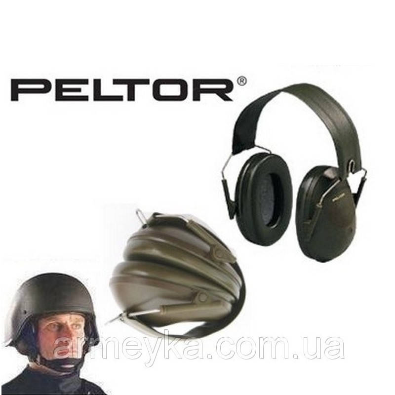 

Наушники, складные Peltor H61FA, олива, пластик, оригинал Британия