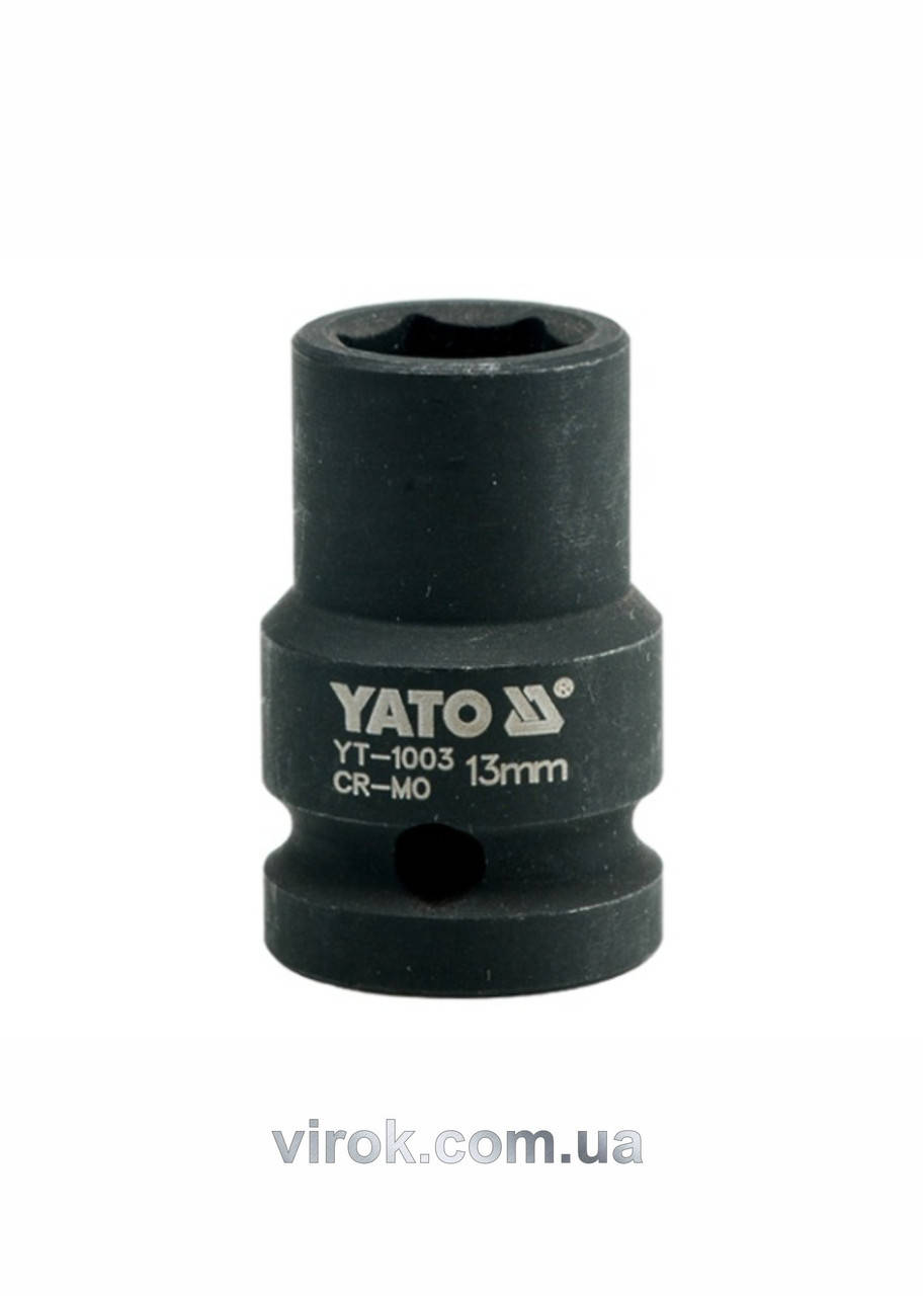 

Головка торцевая ударная шестигранная YATO 1/2" М13 х 39 мм YT-1003