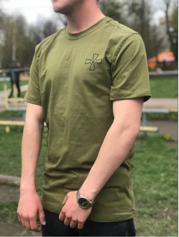 

Військова футболка Олива , Хакі . 46,48,50,52,54,58,60,62, Оливковый