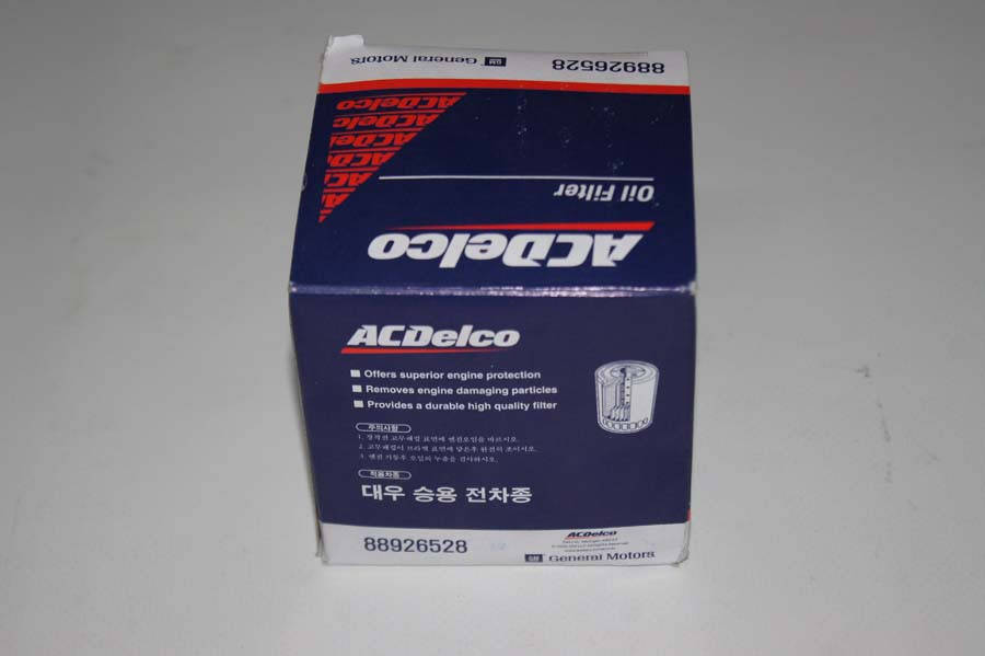 

Фильтр маслянный LANOS/NEXIA/AVEO/LACETTI GM-ACDELCO Корея (ориг)