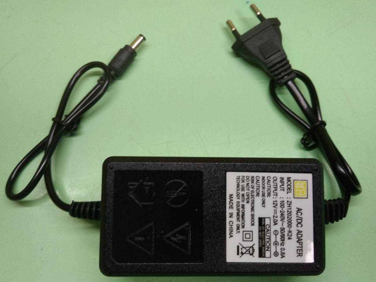 

Блок питания 12V 2A штекер 5.5-2.1mm, Черный