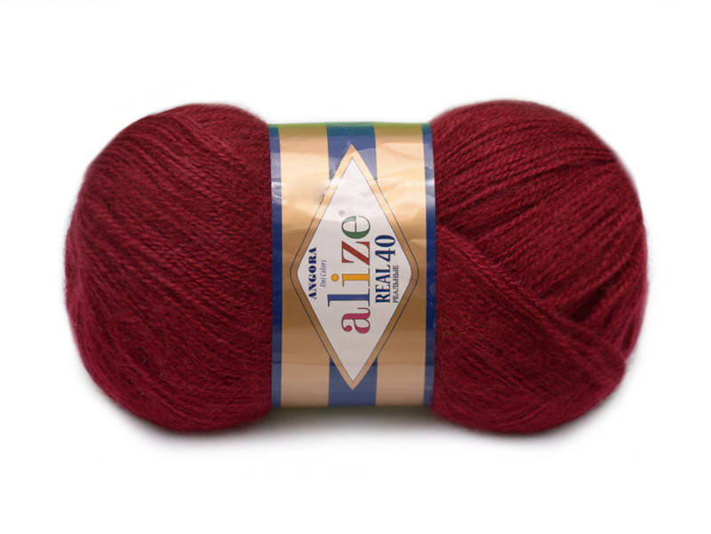

Alize Angora Real 40, Бордовый №57