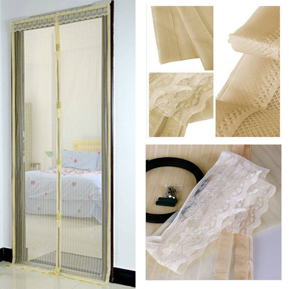 

Москитная сетка на магнитах 210х100 бежевая ( магнитные ленты + раздельные магниты)