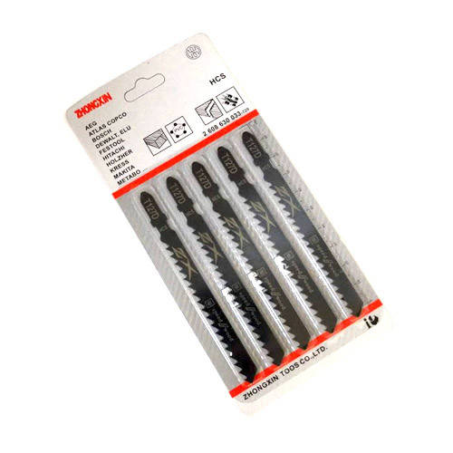 

5x Пилка, полотно для электролобзика по дереву, T127D, HCS-сталь