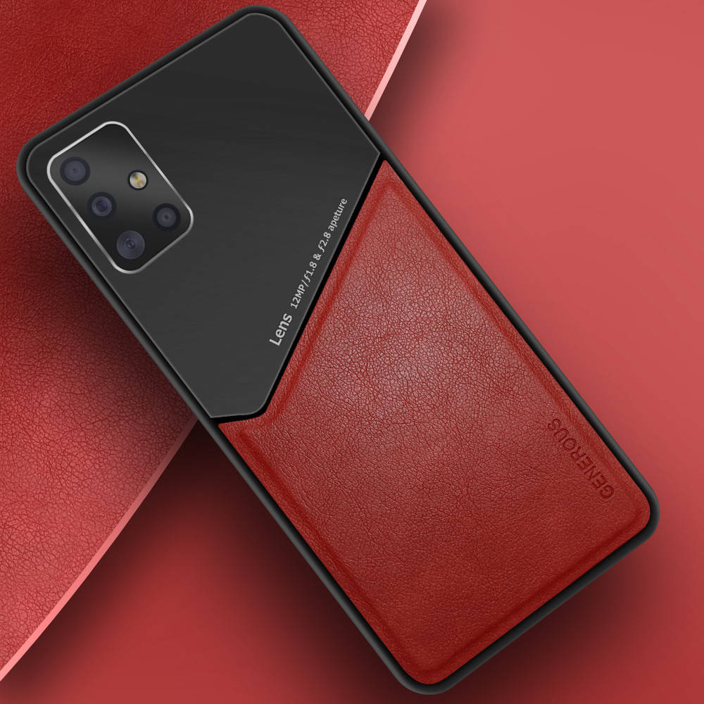 

Комбинированный чехол Generous Samsung Galaxy A51 A515 (Самсунг Галакси А51), Красный