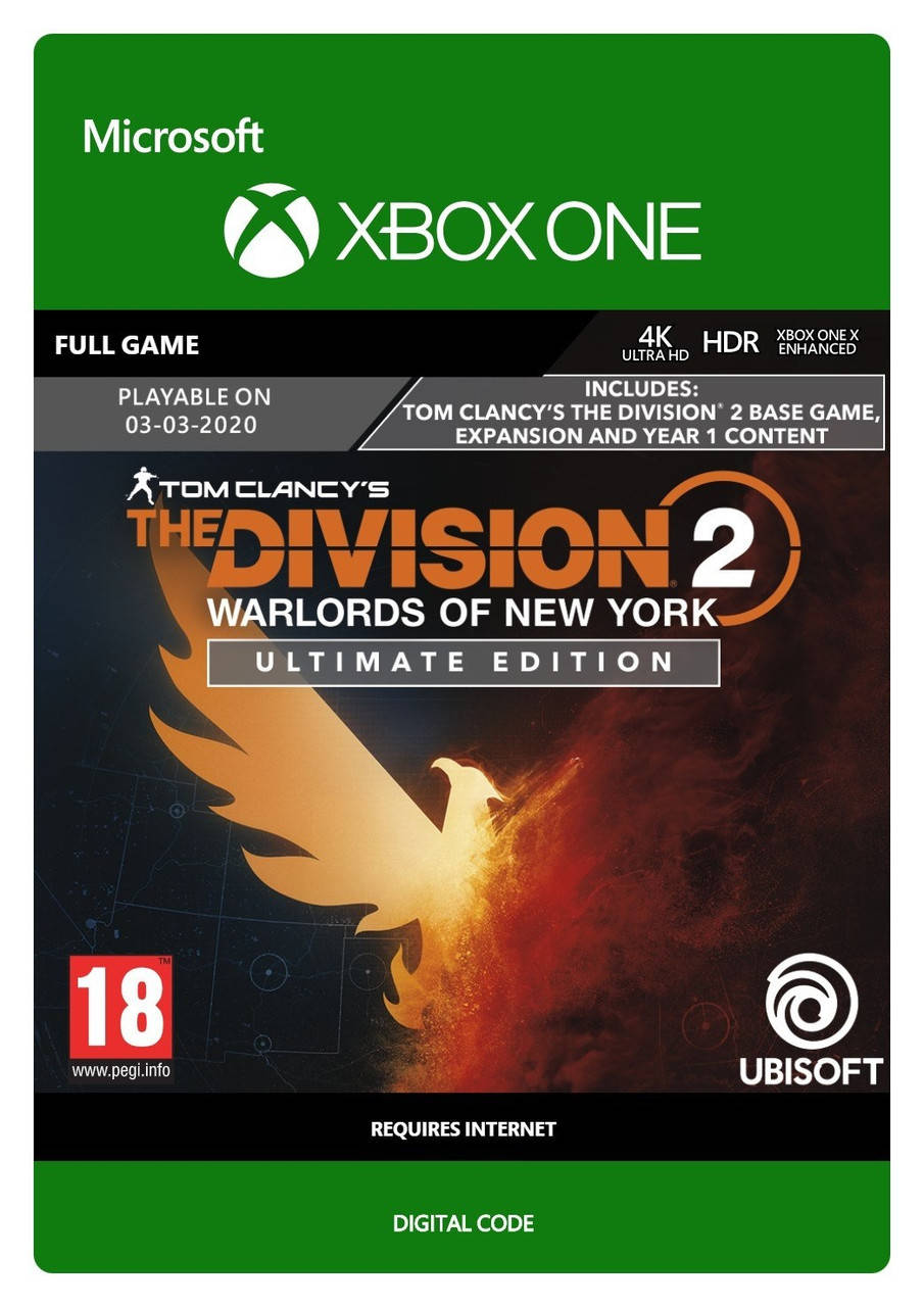 

Tom Clancy’s The Division 2: Воители Нью-Йорка Ultimate (Ключ Xbox) Регион Аргентина