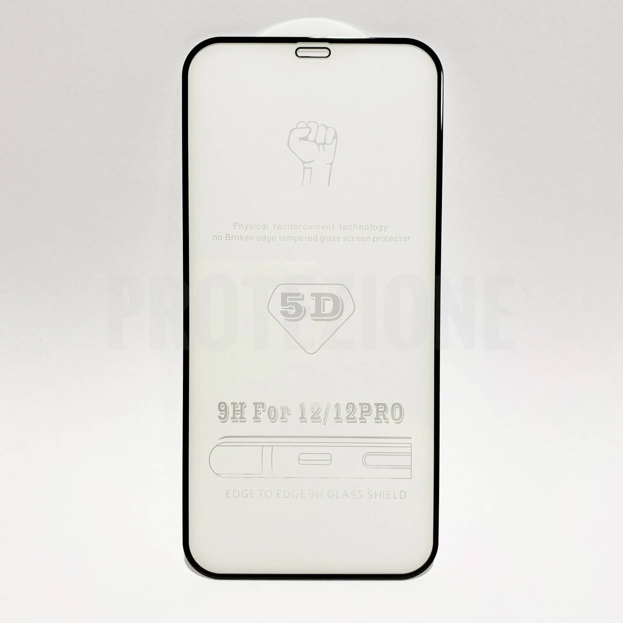 

Защитное стекло 5D для айфона iPhone 12 / 12 Pro - Black, Черный