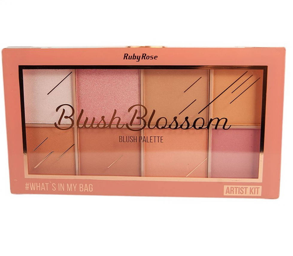 

Палетка румян и хайлайтеров Ruby Rose Blush Blossom HB-6112