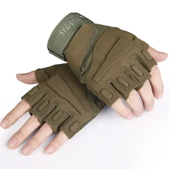 

Тактические перчатки TACTIC 2 беспалые M Green Wolf штурмовые