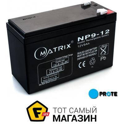 

Аккумулятор свинцово-кислотный Matrix NP9-12 12В, 9Ач