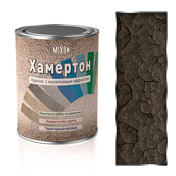 

Антикоррозионная молотковая краска Mixon Хамертон-607. 0,75 л, Серый