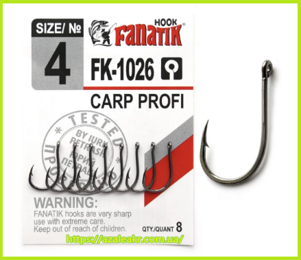 

Крючок Fanatik CARP PROFI №4