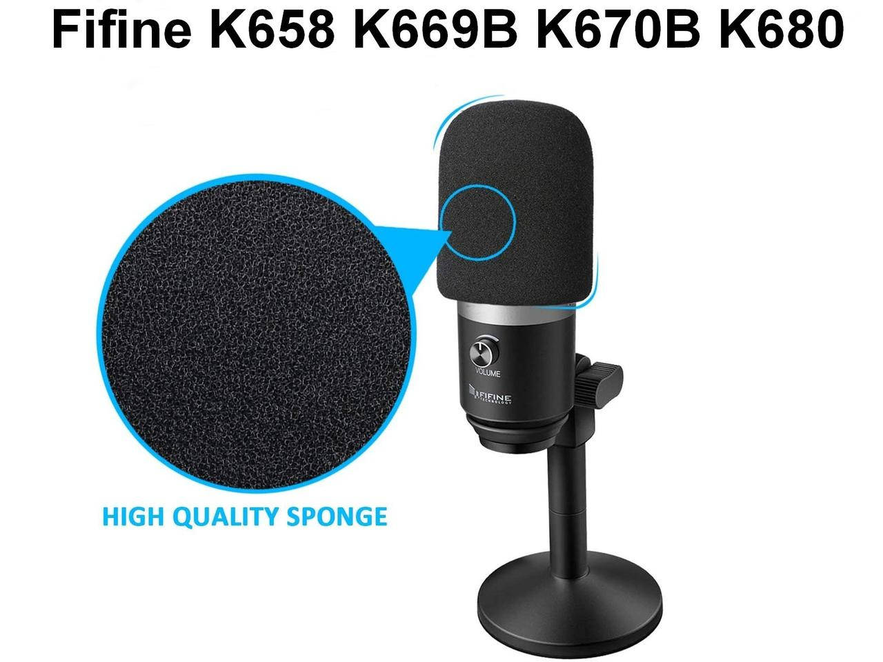 

Ветрозащита поролоновая насадка поп фильтр Fifine К658 K669В K670B K680