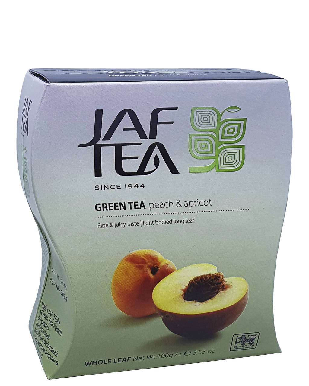 

Чай зелений з ароматом персика та абрикоса Jaf Tea peach & apricot 100 г (53075)