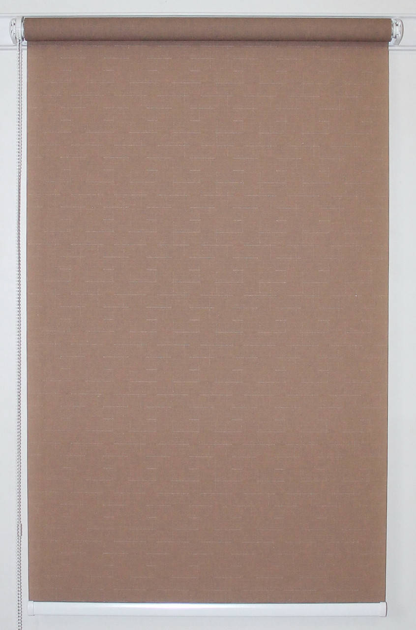 

Рулонная штора 975*1500 Лён 7439 Какао