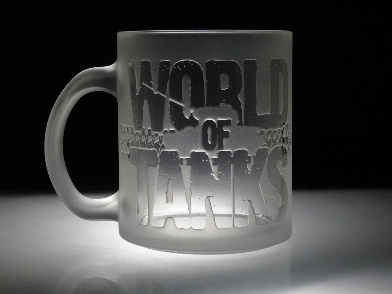 

Чашка с гравировкой World of Tanks, матовая SandDecor, Прозрачный