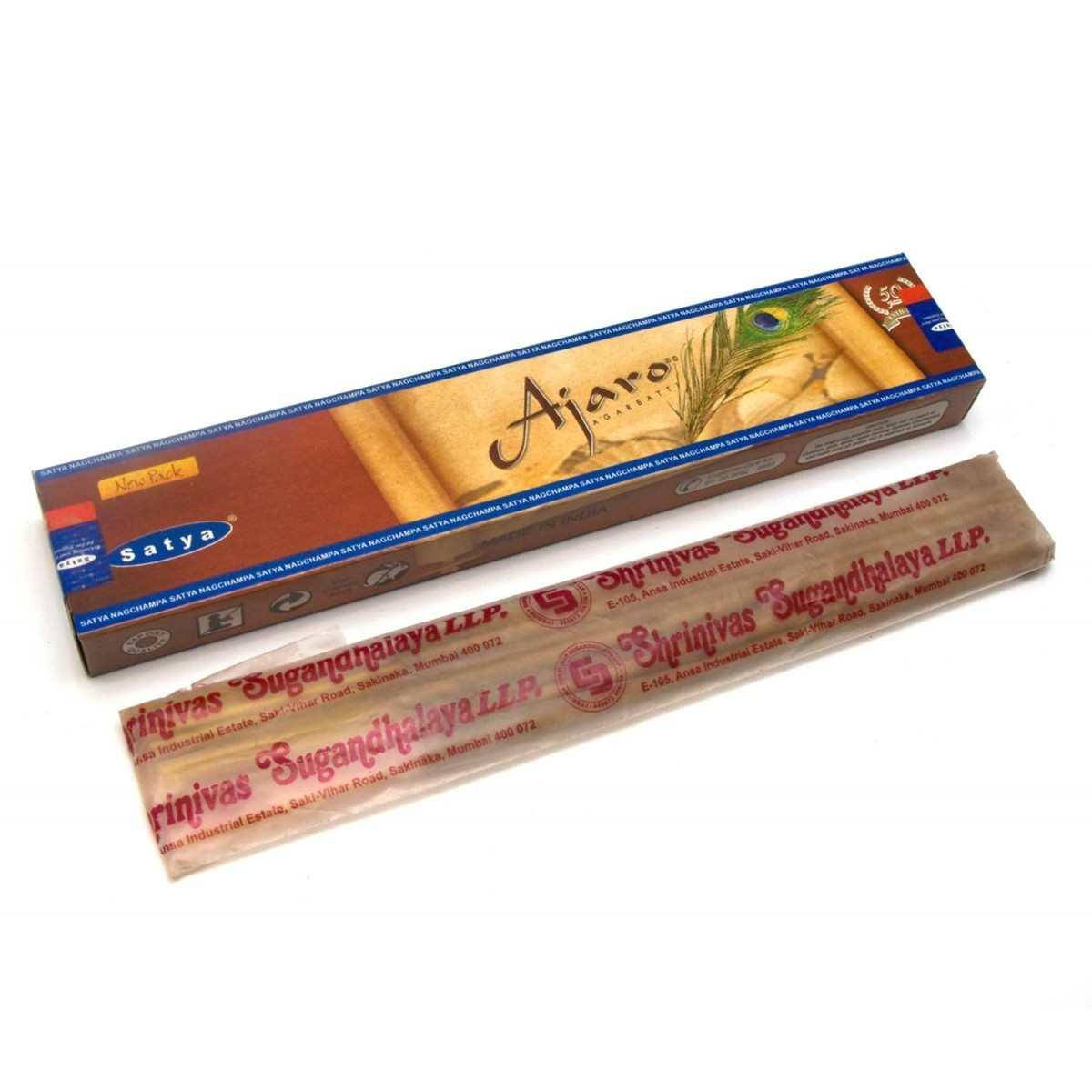 

Аромапалочки Ajaro (Вечная Молодость)(15 gm) (Satya) пыльцовое благовоние