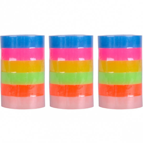 

Скотч декоративнный неон За 6 шт, Разные цвета