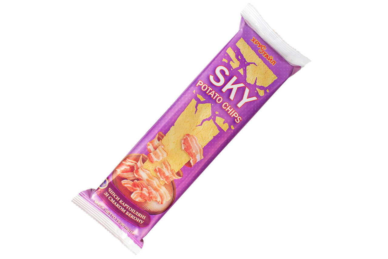 

Чипсы картофельные со вкусом бекона в корексе ТМ Хрустайл 70г.