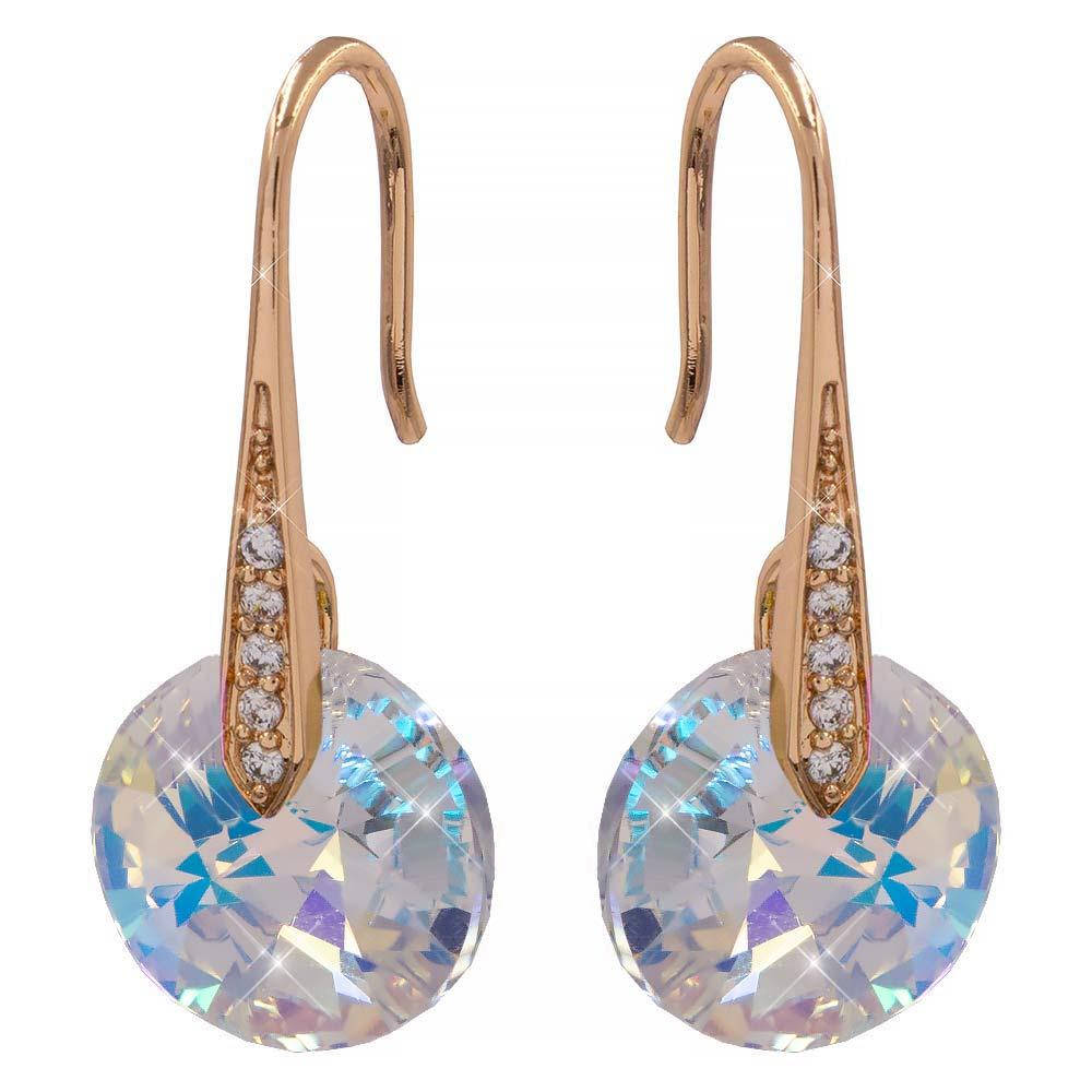 

Серьги лим. позолота Swarovski Crystals 3 см