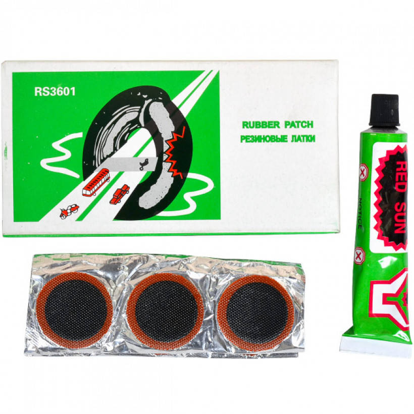 

Резиновые латки + клей X4-107/RS3601 - Минимальный заказ 4 шт.