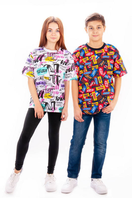 

Футболка oversize для подростков 164, Разные цвета