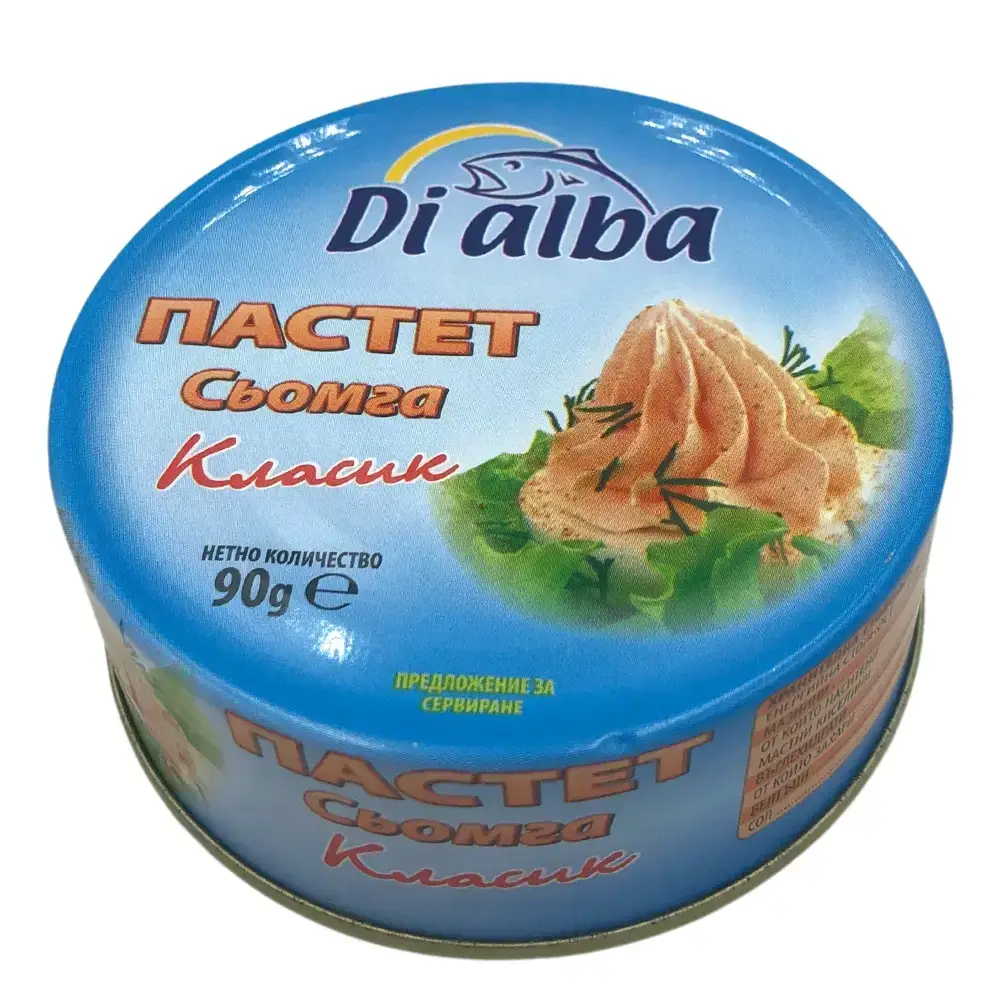 

Рибний паштет сьомга Di alba Salmon pate 90 г