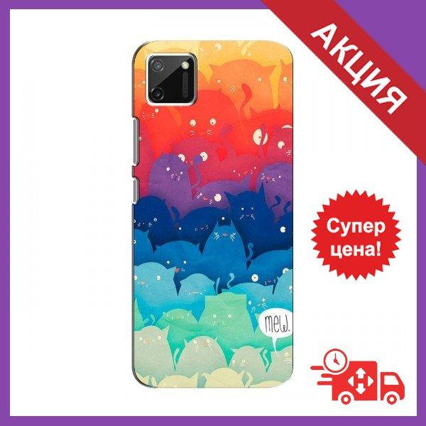 

Чехол для RealMe C11 / Бампер на RealMe C11 / Чехол для Реалми С11 (Mew), Розовый