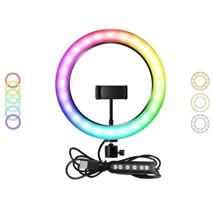 

Кольцевая LED RGB MJ 26 лампа USB 26cm а