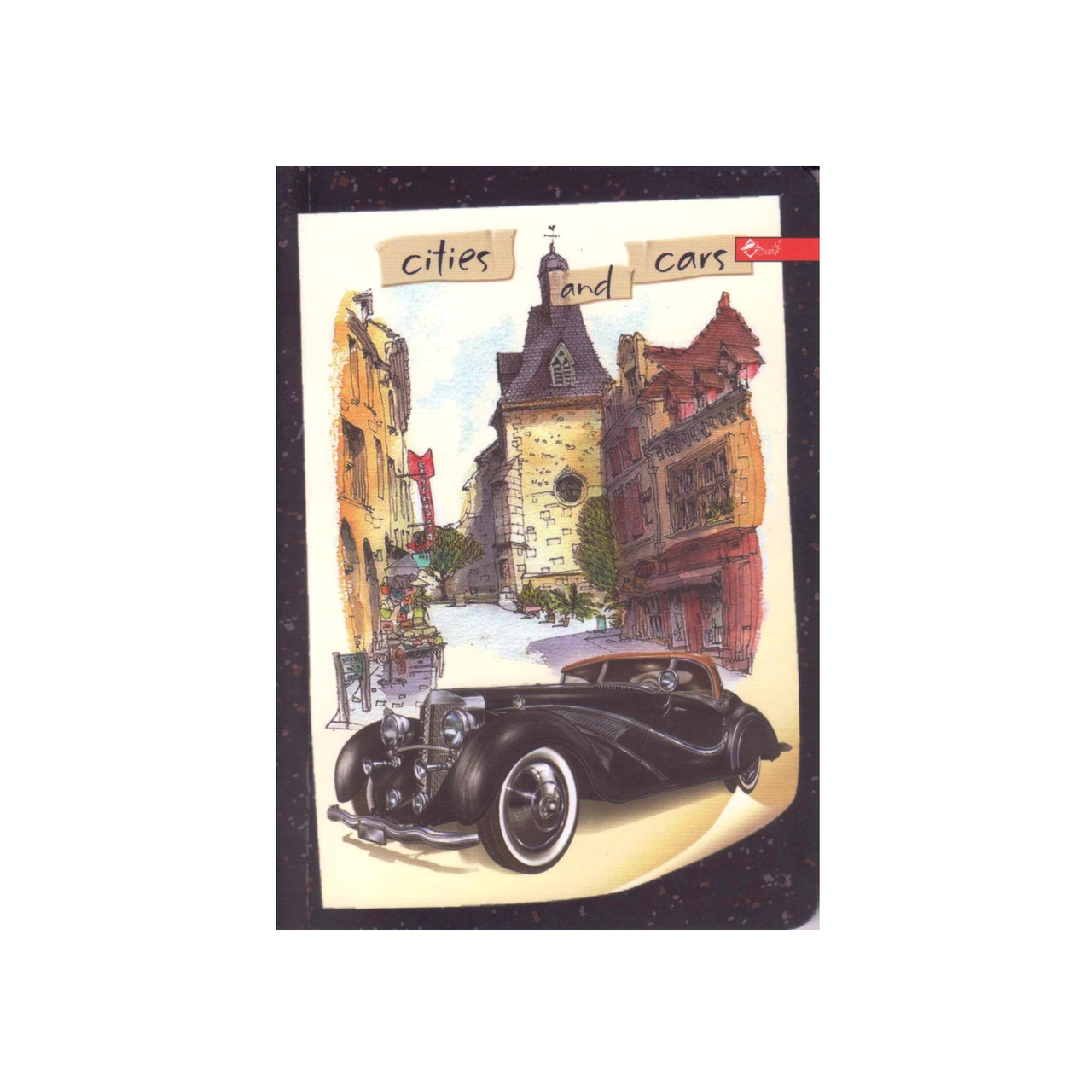 

Скетчбук А6, чорні та білі аркуші "Cities and cars" ЗК-26