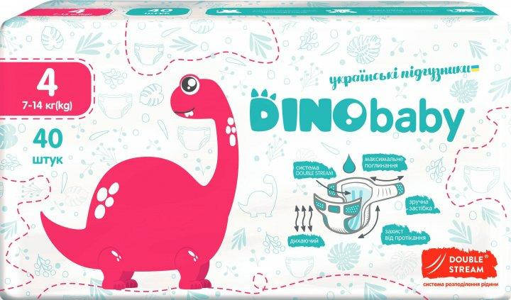 

Подгузники Dino Baby размер 4 (7-14 кг), 40 шт.