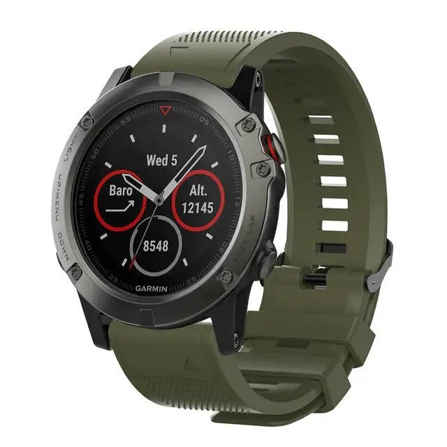 

Ремешок для Garmin Fenix 5S, 5S+, 6S, 6S pro, 6S Sappphire (QuickFit, хаки)