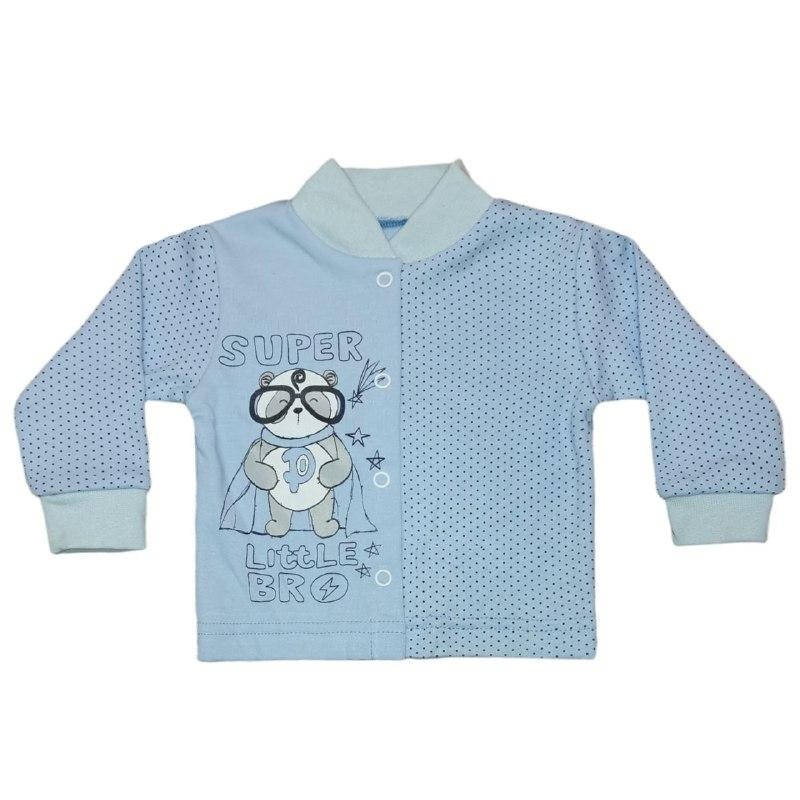 

Ясельная кофта в горошек для мальчика интерлок