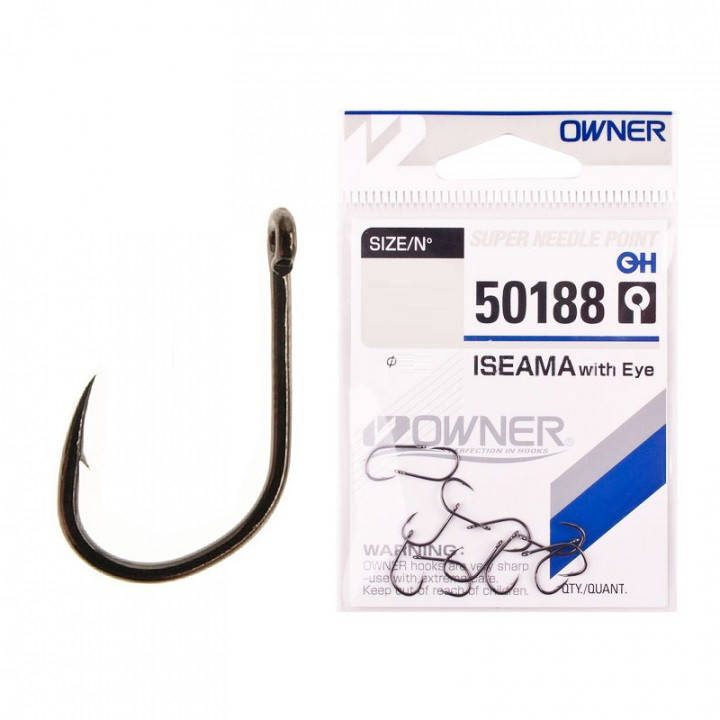 

Крючки Owner Iseama with Eye 50188 №10 (10шт)
