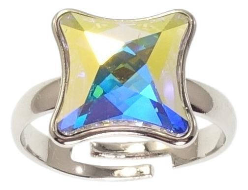 

Кольцо Xuping Родий с кр-ми Swarovski "Кристалл АВ" р.17-18