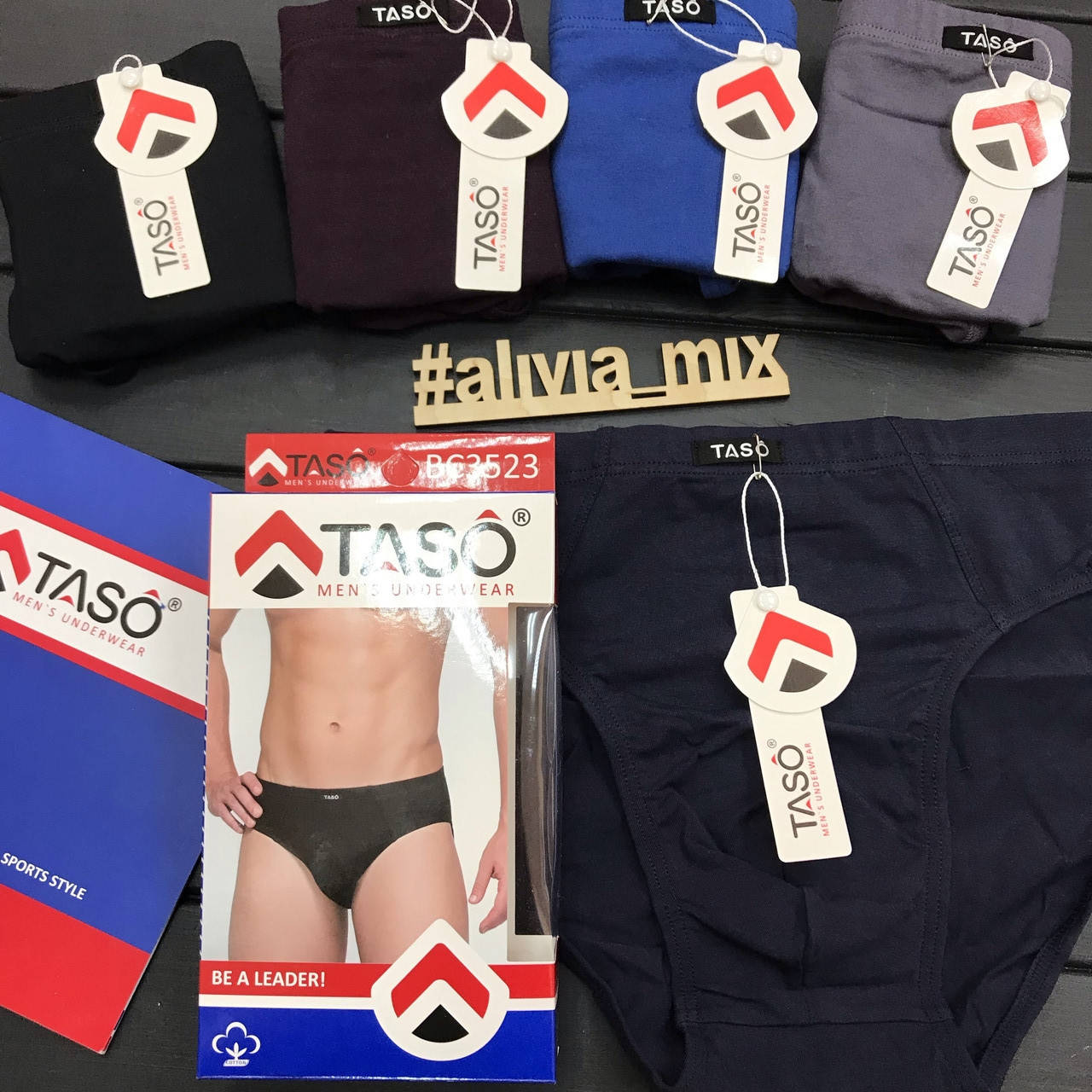 

Мужские трусы плавками хлопок TASO 2XL, Темно синий