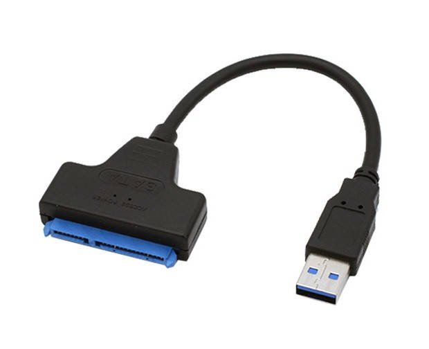 

Адаптер USB на SATA 2.5 для SSD и HDD дисков 5Гбит/с, Черный