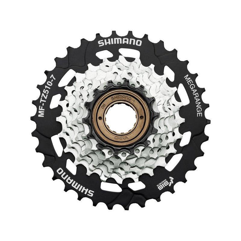 

Зірки задні з трещеткой Shimano MF-TZ510-7, 14-34, срібл, 7-зв.