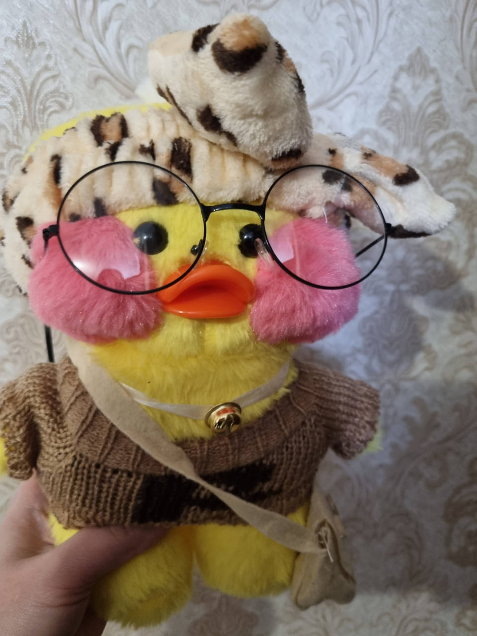 

Мягкая игрушка утка лалафан Утка в очках